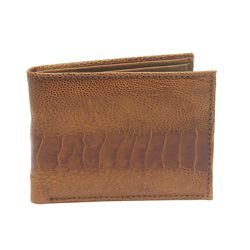 Carteira MINI em Couro de Canela de Avestruz (Stru... - Exotic Couros