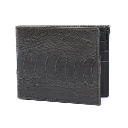 Carteira MINI em Couro de Canela de Avestruz (Stru... - Exotic Couros