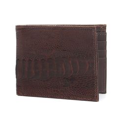 Carteira Mas. em Couro de Canela de Avestruz (Str... - Exotic Couros