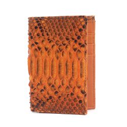Carteira Masculina Em Couro de Cobra (Python retic... - Exotic Couros