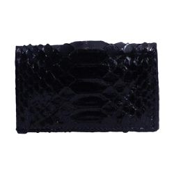 Porta Cartão Em couro de cobra (Python reticulatus... - Exotic Couros