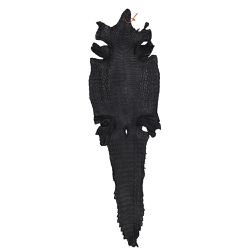 Couro de Jacare Acab. BL (Caiman Yacare) Preto Cer... - Exotic Couros