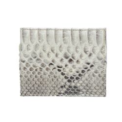 Carteira Mas. em couro de Cobra (Python reticulatu... - Exotic Couros