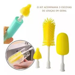 Kit Limpeza 3 Escovas para Lav... - KAHSH STORE MARKETPLACE