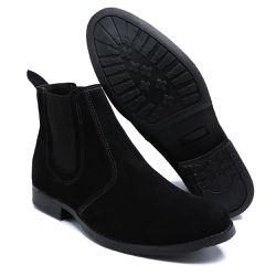 Botina Casual em Couro - 1939 Preto - PESSONI