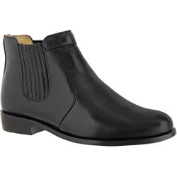 Bota Social com Elástico Lateral Sola de Couro - ... - PESSONI
