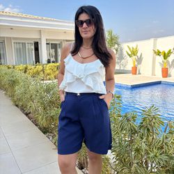 Bermuda com Cinto de Fecho -... - XICA STORE