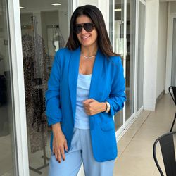 Blazer Feminino Manga Franzi... - XICA STORE