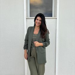 Blazer Feminino Manga Franzi... - XICA STORE