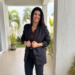 Blazer Feminino Manga Franzi... - XICA STORE