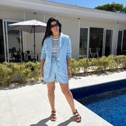 Blazer Feminino Span - Azul ... - XICA STORE