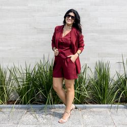 Blazer Feminino Span - Vinho - XICA STORE