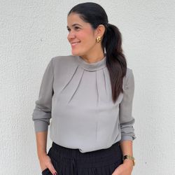 Blusa Feminina Gola Virada C... - XICA STORE