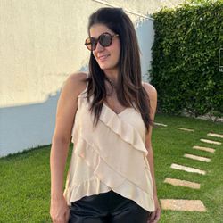 Blusa Feminina Maite - Creme - XICA STORE