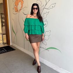 Blusa Feminina Camadas - Ver... - XICA STORE