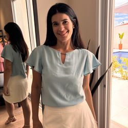 Blusa Feminina Natural Silky... - XICA STORE