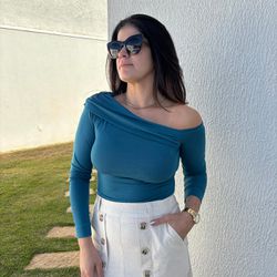 Blusa Feminina Ombro Assimét... - XICA STORE