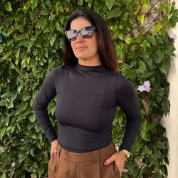 Blusa Feminina Poliamida Man... - XICA STORE