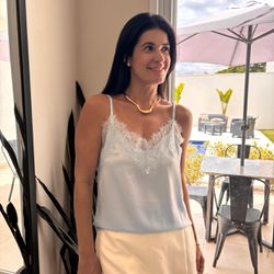 Blusa Feminina Renda Alça Fi... - XICA STORE