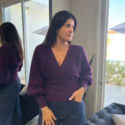 Blusa Feminina Tricô - Roxo - XICA STORE