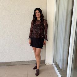 Blusa Feminina Tule Animal P... - XICA STORE
