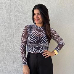 Blusa Feminina Tule Lisa - Z... - XICA STORE