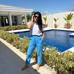 Calça Feminina Sarja Marante... - XICA STORE