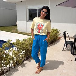 Calça Feminina Sarja Marante... - XICA STORE