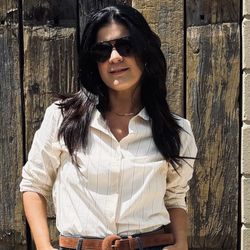 Camisa Feminina Listrada - B... - XICA STORE