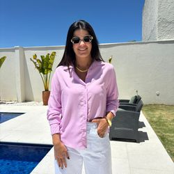 Camisa Feminina Punho Arredo... - XICA STORE