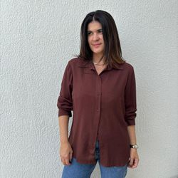 Camisa Feminina Viscolinho -... - XICA STORE