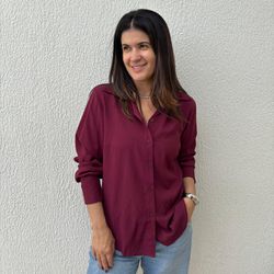Camisa Feminina Viscolinho -... - XICA STORE