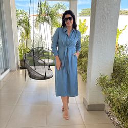 Chemise Feminina - Azul - XICA STORE