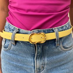 Cinto Feminino - Amarelo - XICA STORE