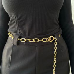 Cinto Feminino Corrente - Do... - XICA STORE