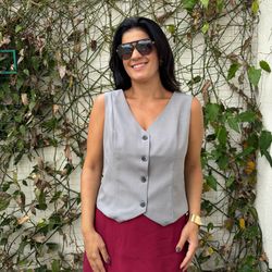 Colete Feminino Span - Cinza - XICA STORE