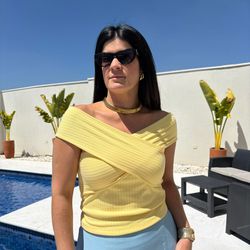 Cropped Feminino Cruzado Can... - XICA STORE