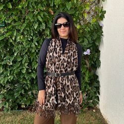 Echarpe Feminina - Animal Pr... - XICA STORE