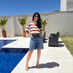 Jorts Jeans Feminino Oversiz... - XICA STORE
