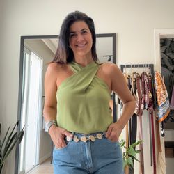 Regata Feminina Cruzada - Ve... - XICA STORE