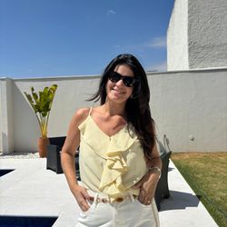 Regata Feminina Silk Babados... - XICA STORE