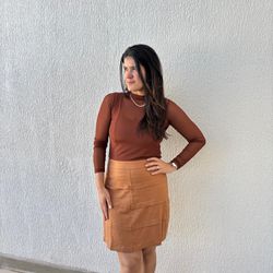 Saia Feminina Curta Linho - ... - XICA STORE
