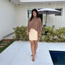 Shorts Saia com Fivela - Nud - XICA STORE