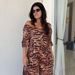 Tunica Feminina Tule Babados... - XICA STORE