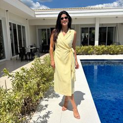 Vestido Feminino Amarração -... - XICA STORE