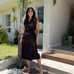 Vestido Feminino Amarração -... - XICA STORE