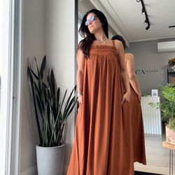 Vestido Feminino Amplo Nervu... - XICA STORE