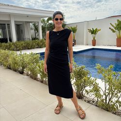 Vestido Feminino Canelado Dr... - XICA STORE