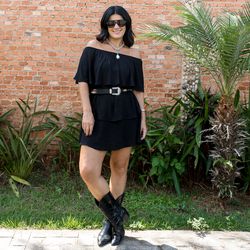 Vestido Feminino Donna - Pre... - XICA STORE