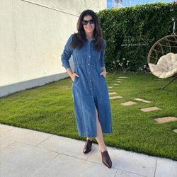 Vestido Feminino Longo Jeans - XICA STORE